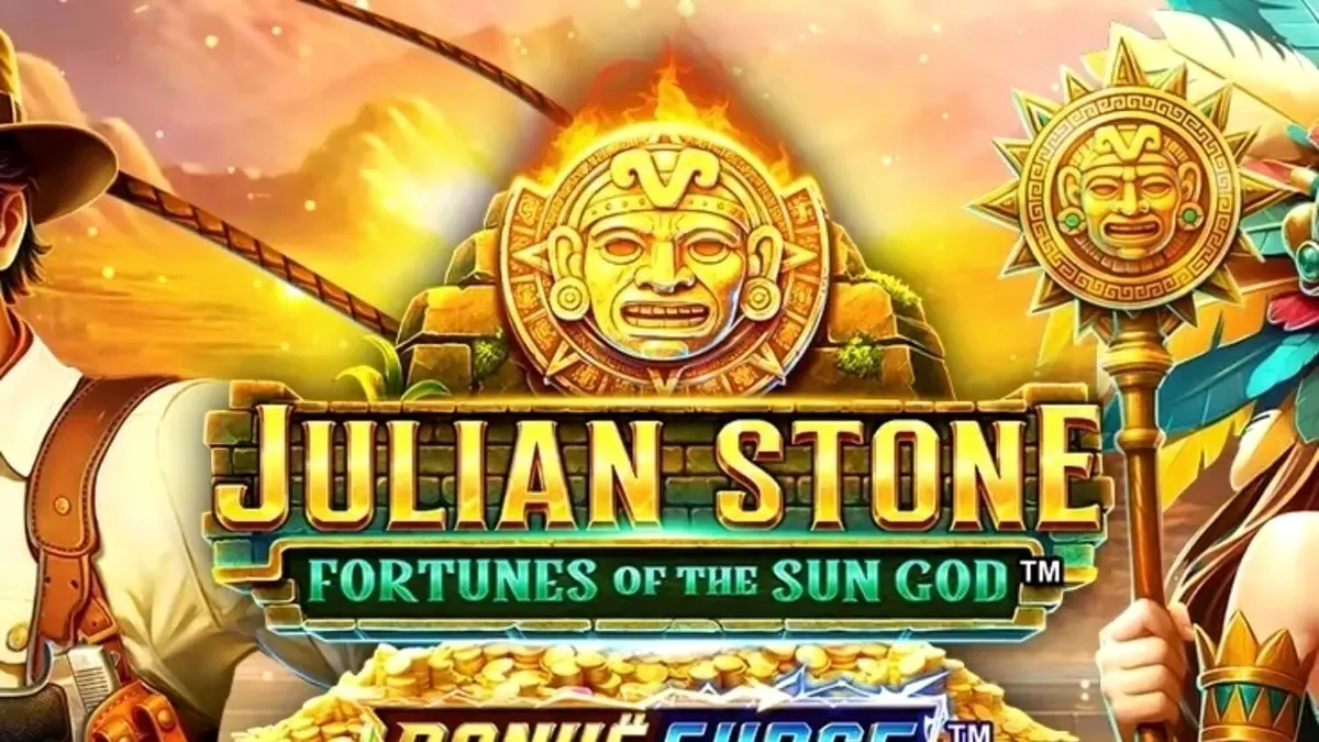 Julian Stone: Fortunes of the Sun God slot machine adventure theme